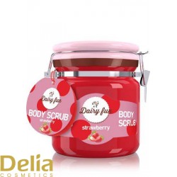 DAIRY FUN Regenerativni piling za telo sa aromom jagode 300g